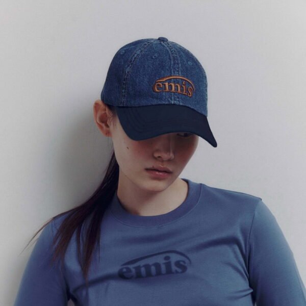Emis Washed Denim Baseball Cap Denim / Navy - Image 3