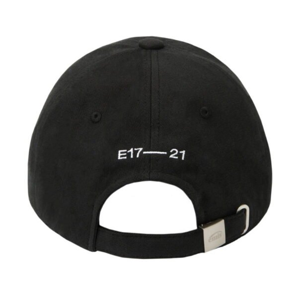 Emis Tone On Tone Wappen Baseball Cap Black - Image 3