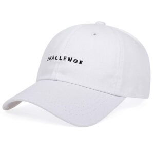 New Challenge Mens/ Womens Baseball Cap White Hat