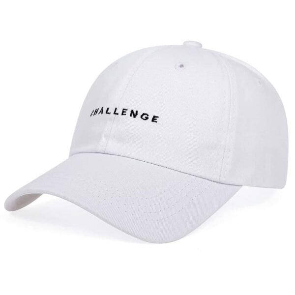 New Challenge Mens/ Womens Baseball Cap White Hat
