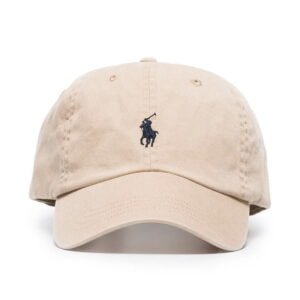 Polo Ralph Lauren Embroidered Pony Baseball Cap Beige
