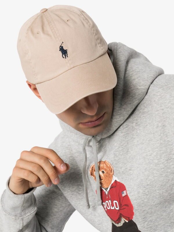 Polo Ralph Lauren Embroidered Pony Baseball Cap Beige - Image 2