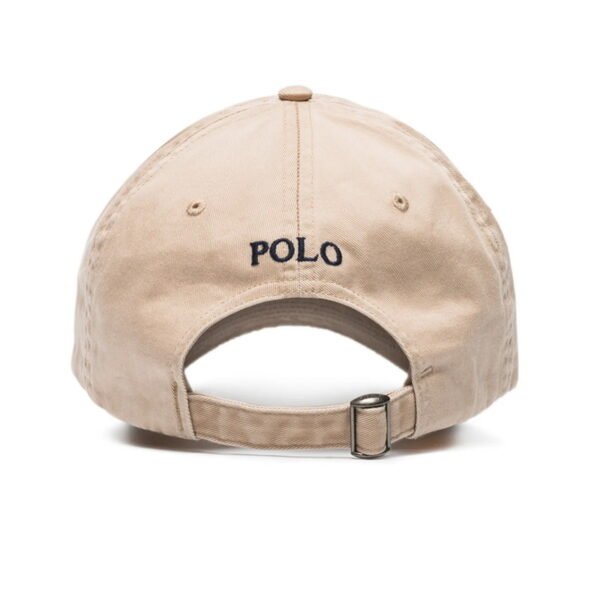 Polo Ralph Lauren Embroidered Pony Baseball Cap Beige - Image 3