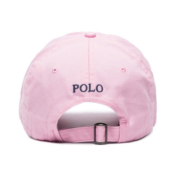 Polo Ralph Lauren Embroidered Pony Baseball Cap Pink - Image 3