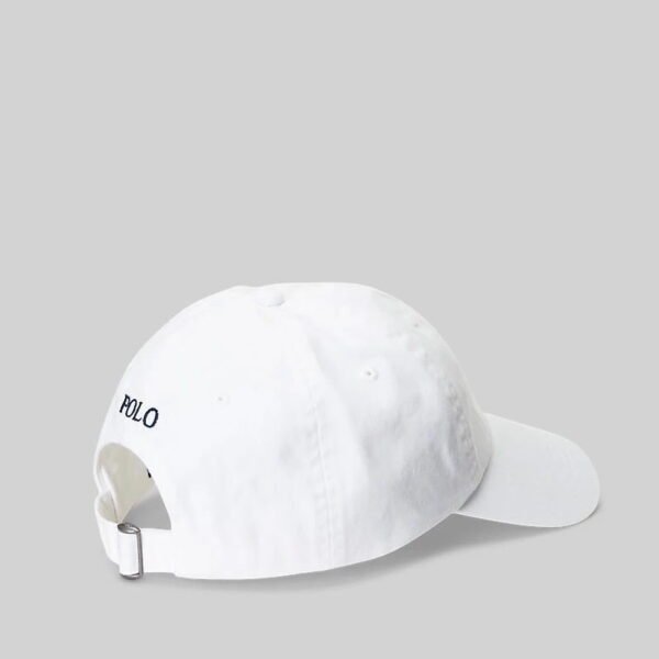 Polo Ralph Lauren Embroidered Pony Baseball Cap White - Image 2