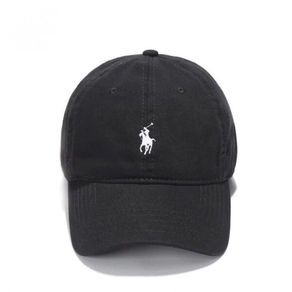 Polo Ralph Lauren Embroidered Pony Baseball Cap Black - Image 2