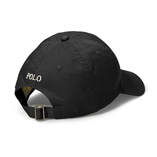 Polo Ralph Lauren Embroidered Pony Baseball Cap Black - Image 3